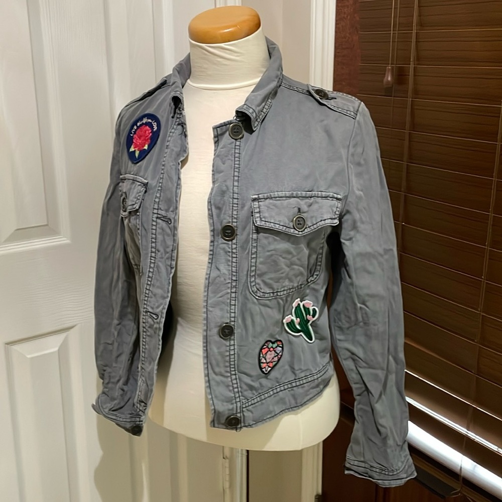 Mossimo Gray Patch Jacket